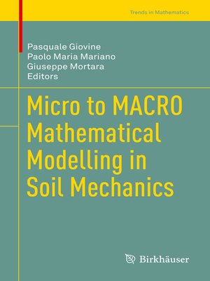 cover image of Micro to MACRO Mathematical Modelling in Soil Mechanics